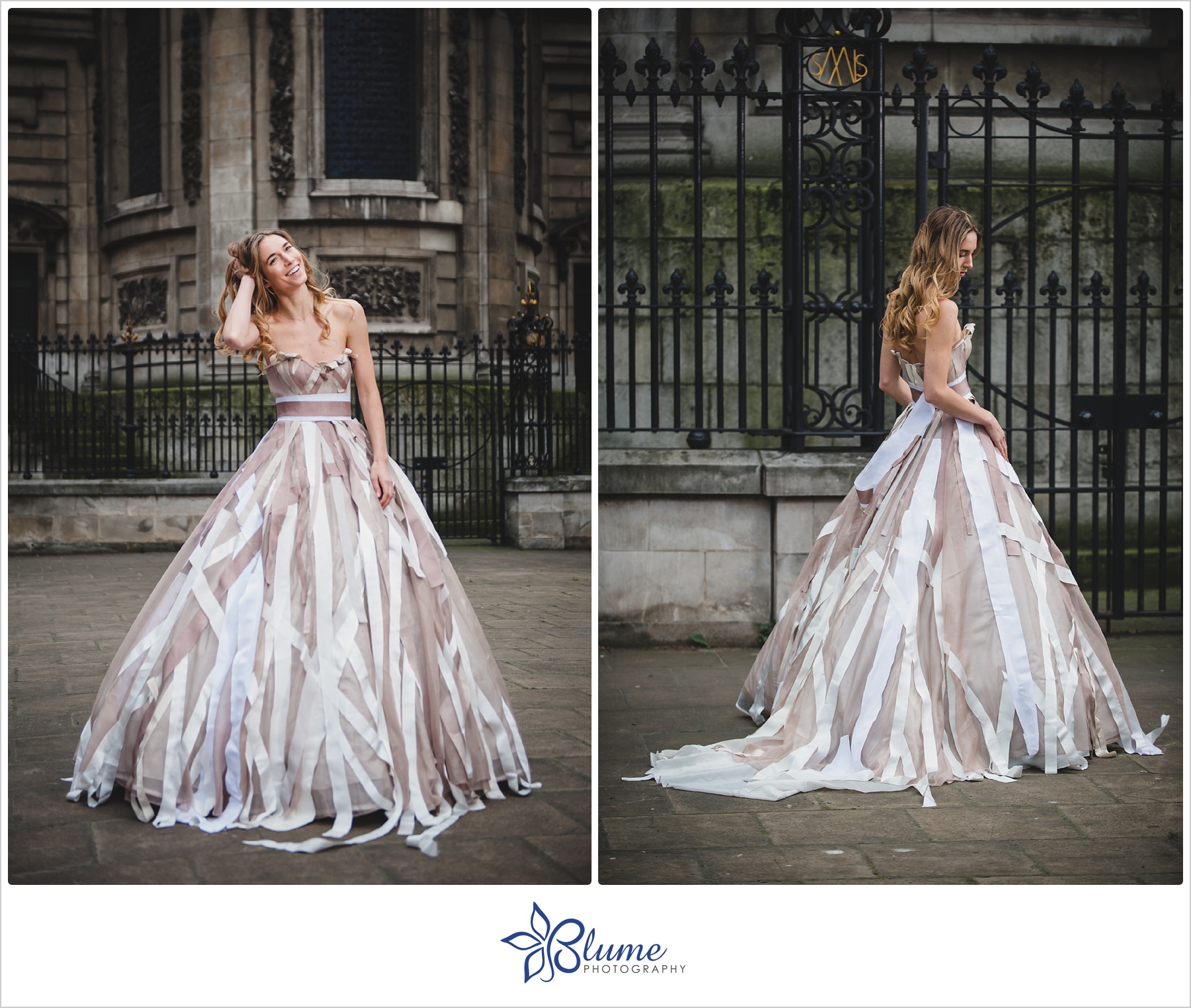 Alida Herbst,Britain,British,England,Europe,London,Somerset House,St. Paul's,UK,United Kingdom,cathedral,celebrity,courts of justice,designer,dresses,fashion,gowns,shoot,wedding,weddings,