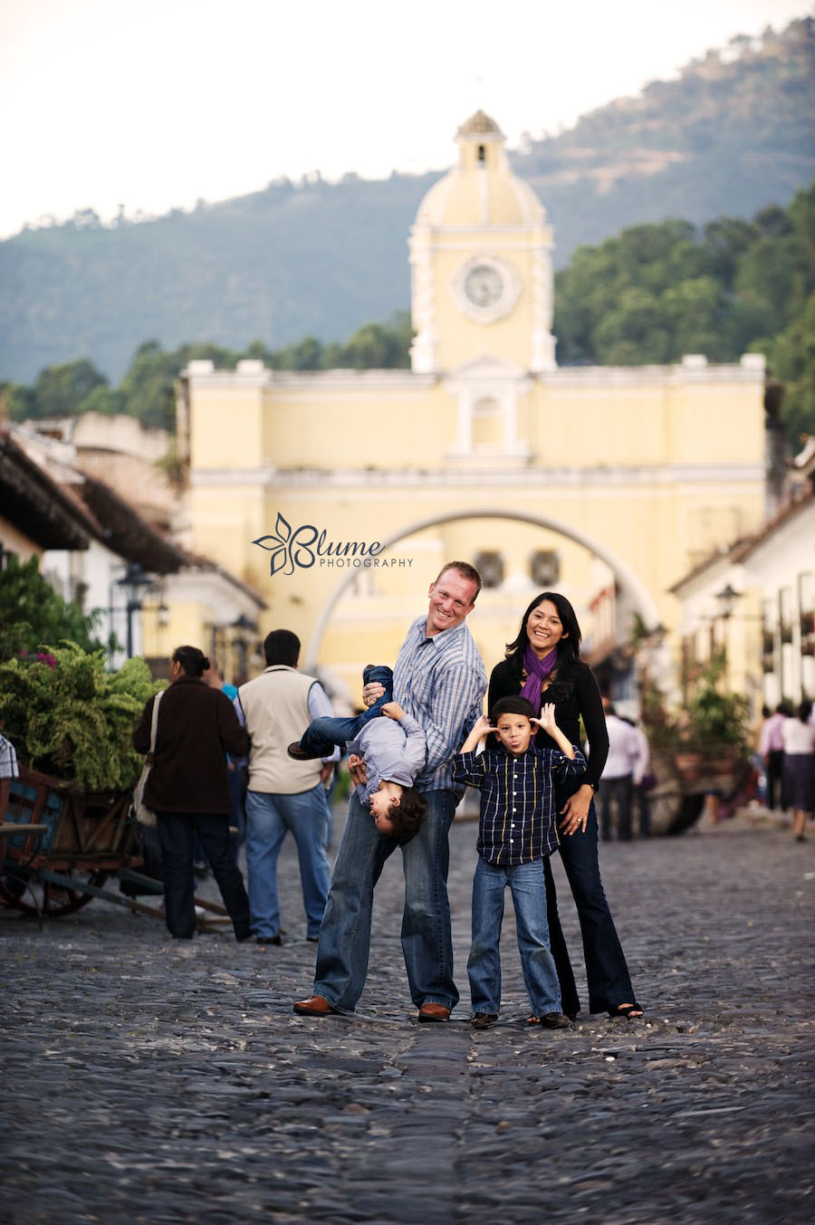 Arch of Santa Catalina, Antigua Guatemala family photography