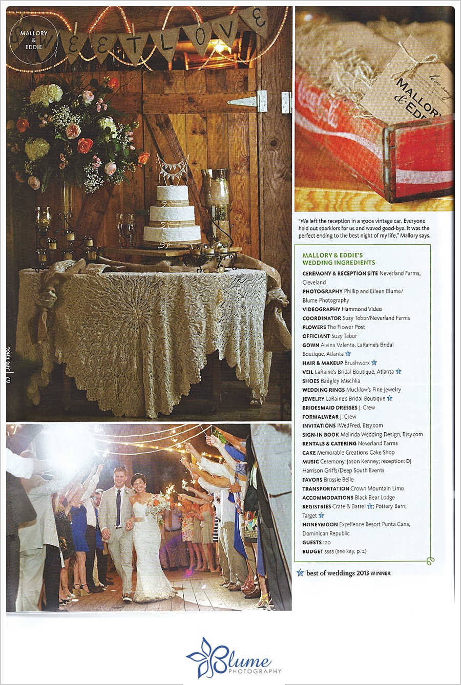 published, the Knot, Georgia, magazine, wedding photography