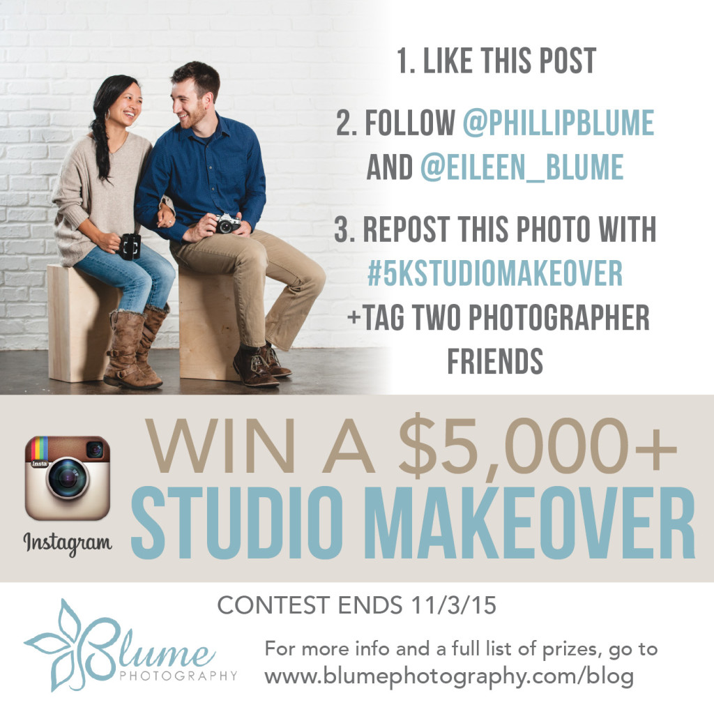 studio makeover instagram giveaway