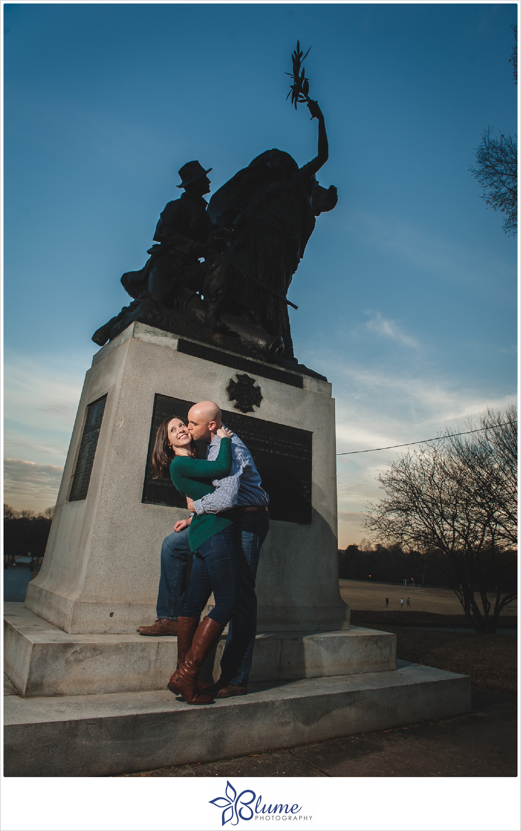 Atlanta,Piedmont Park,engagement,winter,