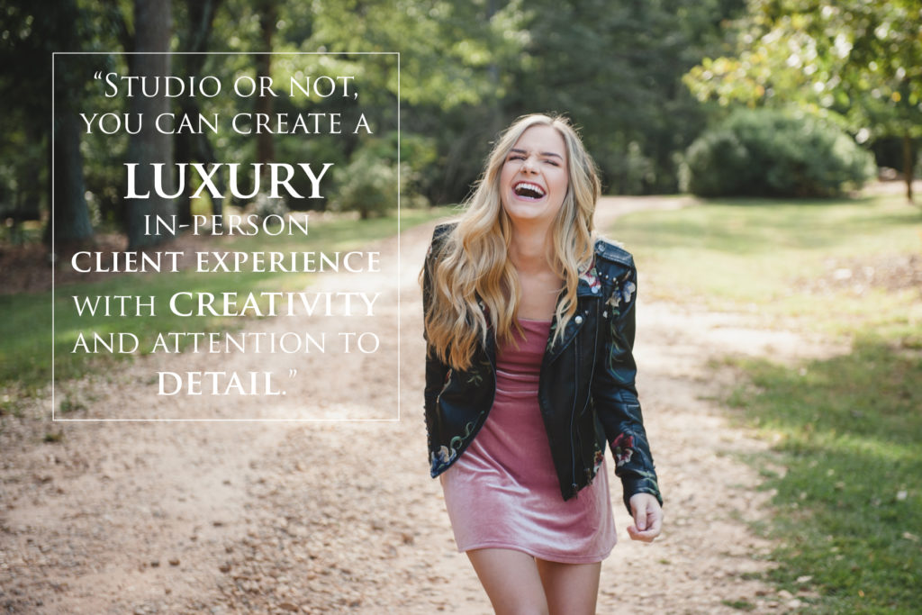 You can create a luxury in-person client experience with creativity and attention to detail